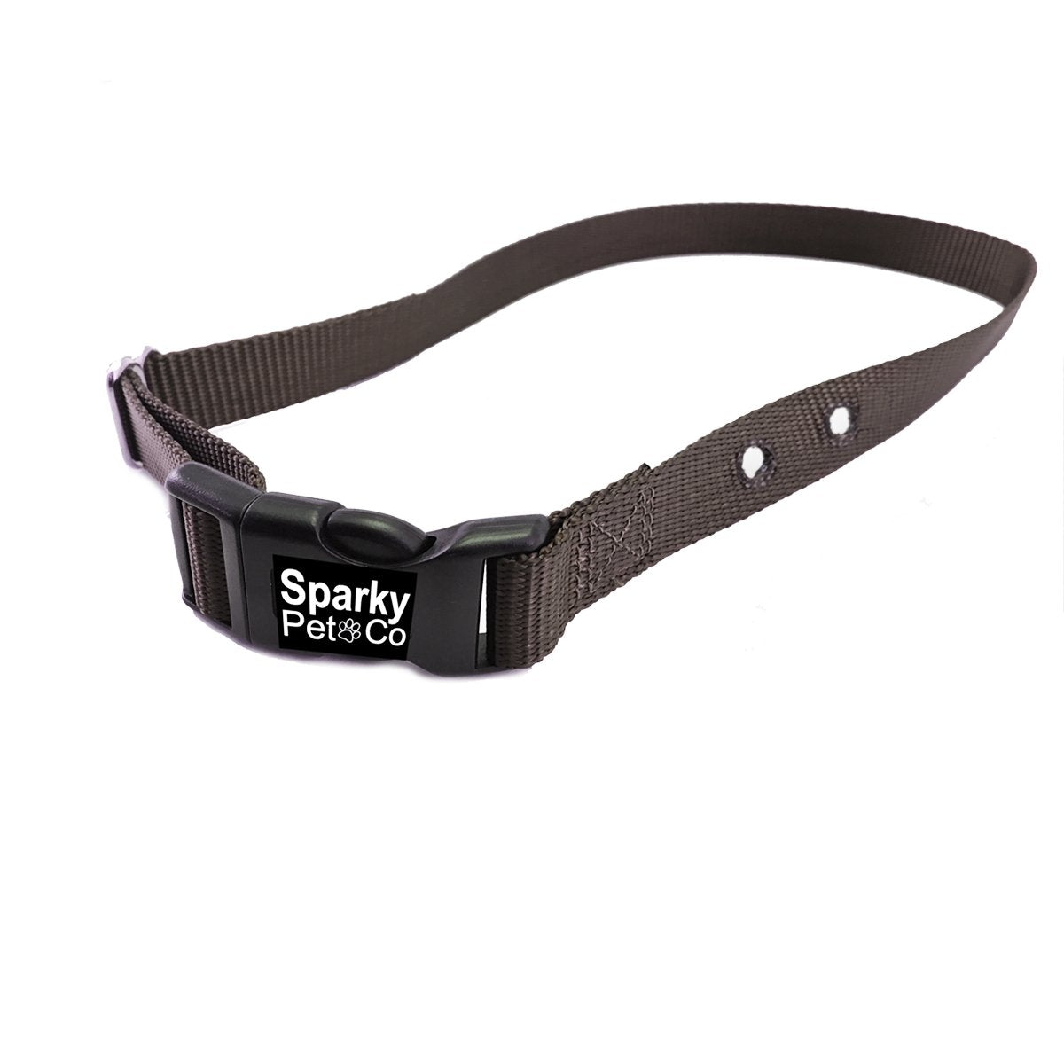 Sparky Pet Co 1" Nylon 2 Hole 1.25 Replacement Strap for PetSafe and In Ground Systems - Brown