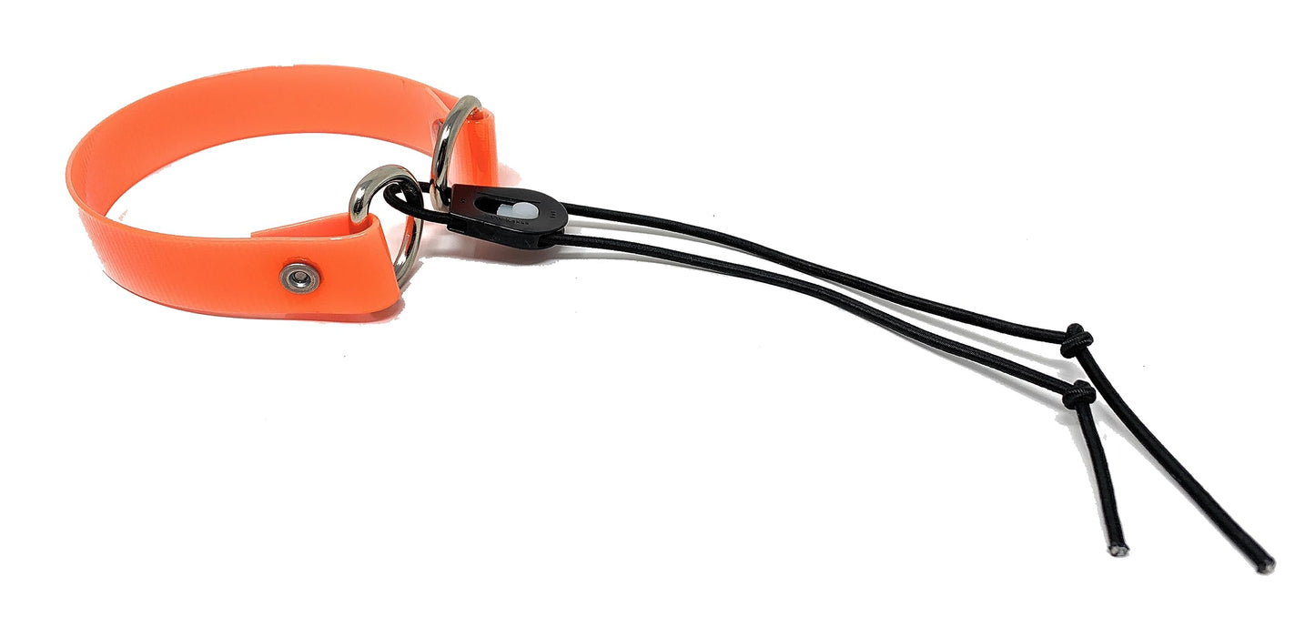 Sparky Pet Co - ECollar Replacement Strap - Surefit- Waterproof - Adjustable - Secure Nexus Wheel Lock - for Electronic Training & Invisible Fence Systems - 3/4" (Orange)