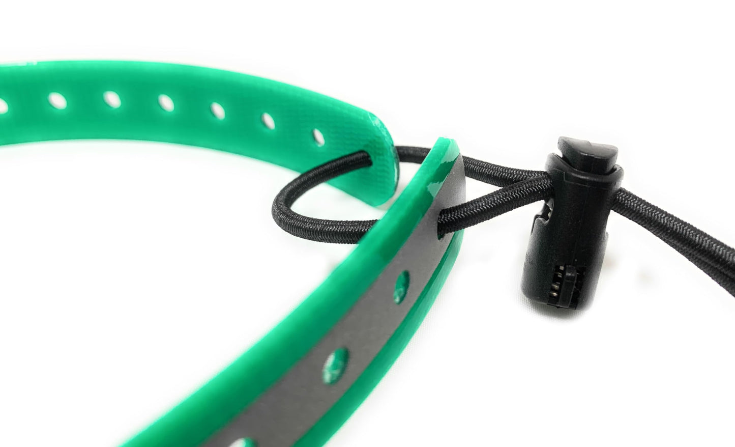 Small Neck Replacement 3/4" GPS ECOLLAR Multi Hole High Flex Surefits - Reflective Green