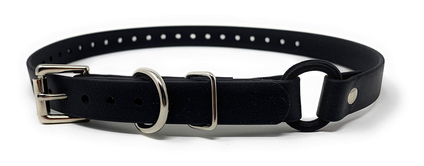 Sparky Pet Co - ECollar Replacement Strap - Bungee Loop Dog Collar - Waterproof Biothane - Adjustable - Metal Clasp - for Invisible Fence Systems (Variants)