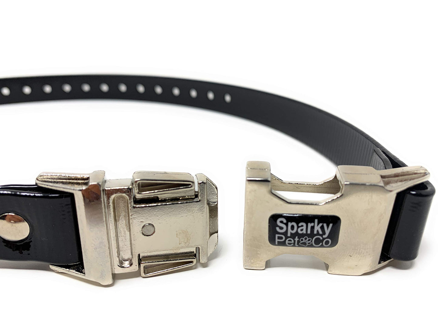 Sparky Pet Co 1" Biothane Double Buckle Apollo E Collar Receiver Replacement Strap - 7 Colors