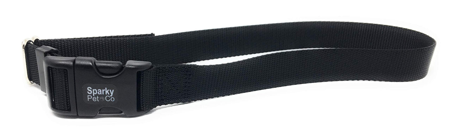 Sparky Pet Co Sturdy Nylon Heavy Duty Clip and Go Dog Collar 3/4" & 1" Sizes