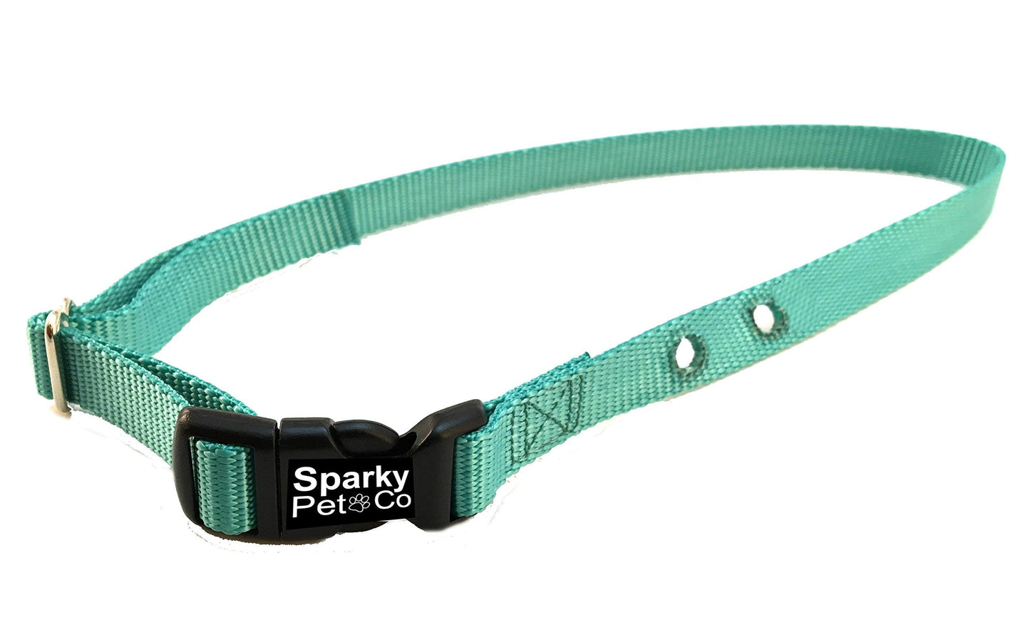 Sparky Pet Co Universal Heavy Duty 1" Nylon Replacement Strap 2 Holes 1.25" - Teal