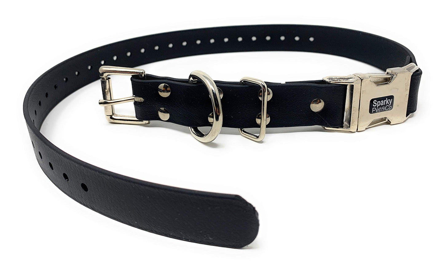 Sparky Pet Co Apollo ECollar Replacement Strap Biothane Double Buckle Metal Clasp (Variants)