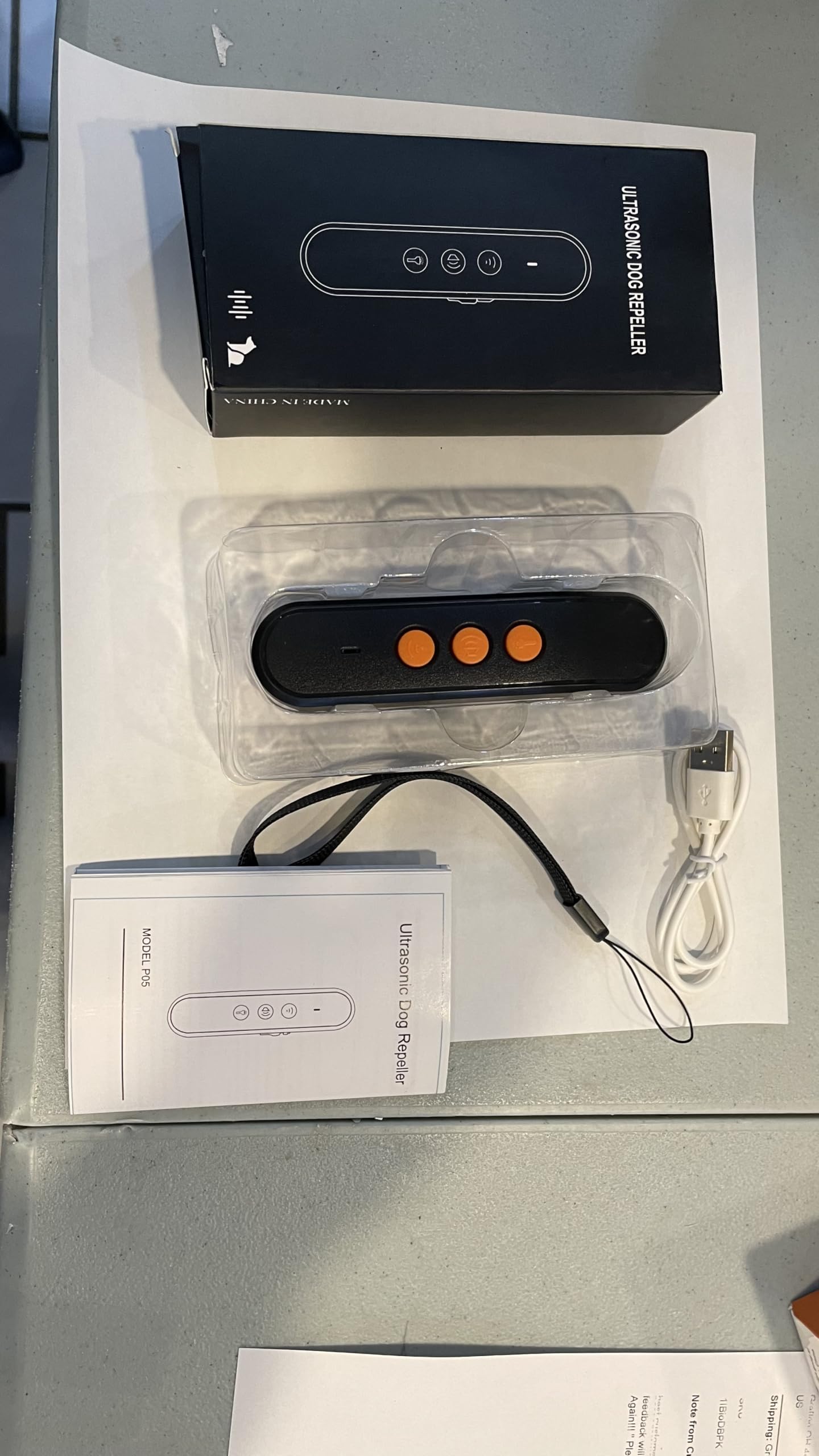 Sparky Pet Co Ultrasonic Dog Bark Silencer, 22-25KHz Sound Waves, 5 Meters Working Distance