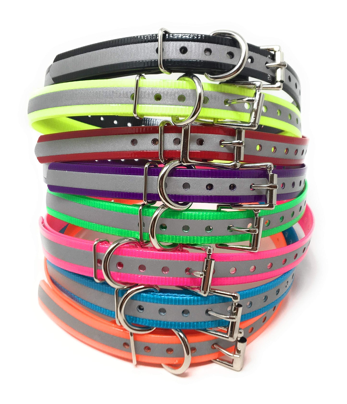 Sparky Pet Co 3/4" High Flex Dog Receiver Replacement Strap for All GPS Systems - Reflective Purple