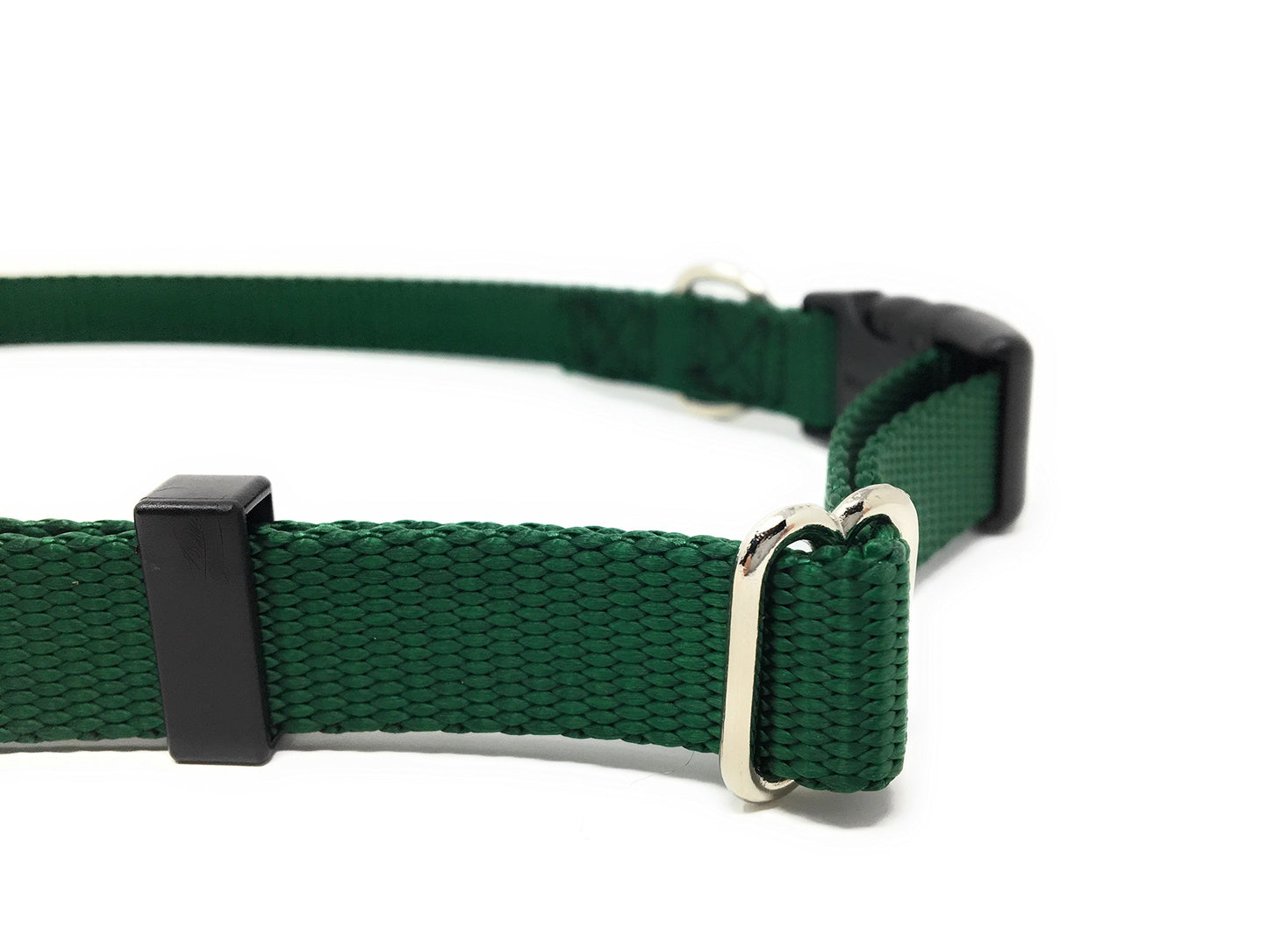Sparky Pet Co 3/4" Universal Clip-N-Go Adjustable Nylon Dog Collars - Green