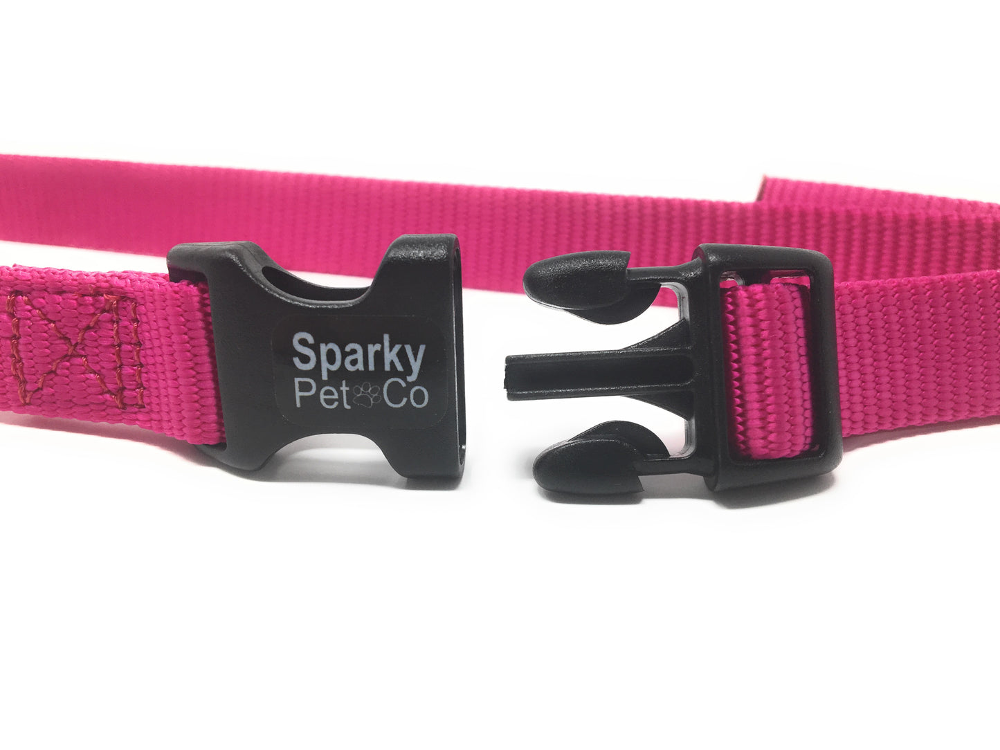 Replacement 3/4" Nylon Strap with 2 Holes Spaced at 1.25" Apart - Raspberry