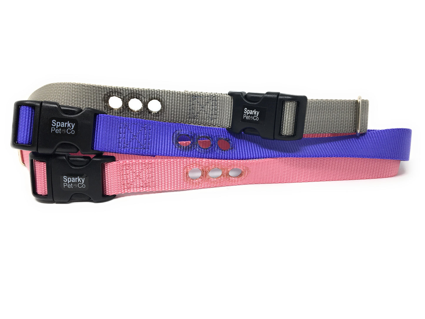 4 -3/4" Nylon Dog Fence Collar Receiver Strap 3 Consecutive Hole PBC-302 PDBC300