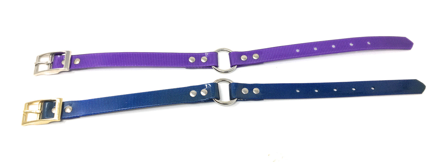 Sparky Pet Co 18" Dog Strap with O Ring - 2 Colors (Blue/Purple)