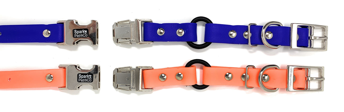 Sparky Pet Co - 3/4" Zeus ECollar Replacement Strap - Bungee Loop Dog Collar Biothane - 7 Colors