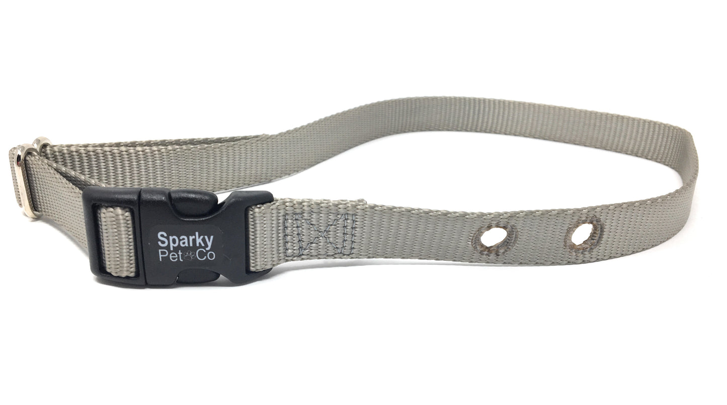Sparky Pet Co 1" Replacement Nylon Collar with 2 Holes - Spaced at 1.25" Apart - 15 Colors