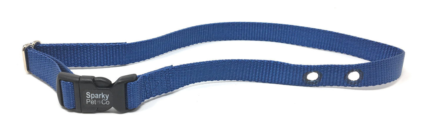 Sparky Pet Co 3/4" Nylon E-Collar Replacement Strap – 2-Hole 1 5/8" Apart – Universal Fit for Dog Fence Systems (Variants)
