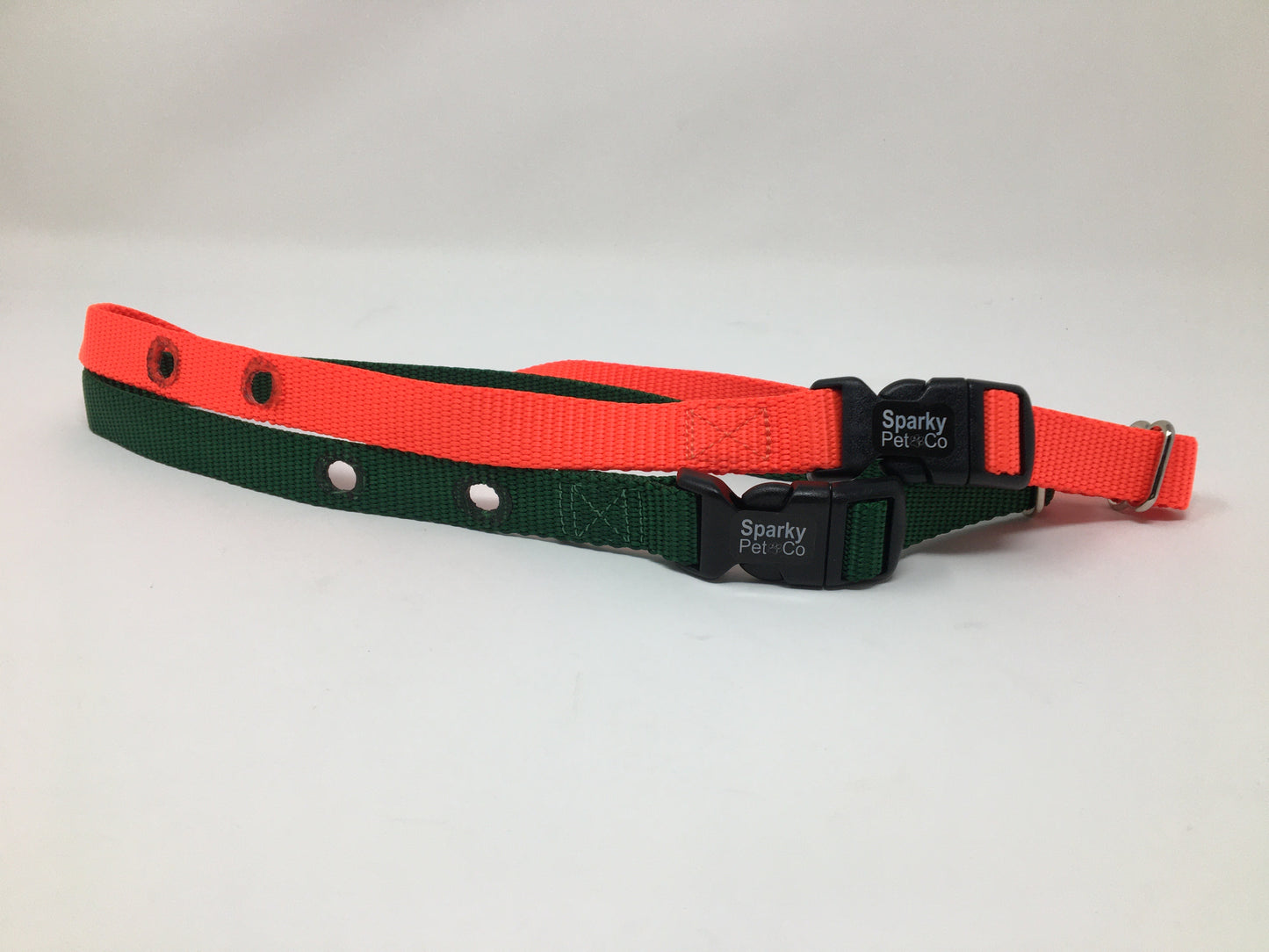 (2) - 3/4" Nylon 2 Hole 1.25 Dog Fence Collar Receiver Strap SPORTDOG SDF-R (Bundle)