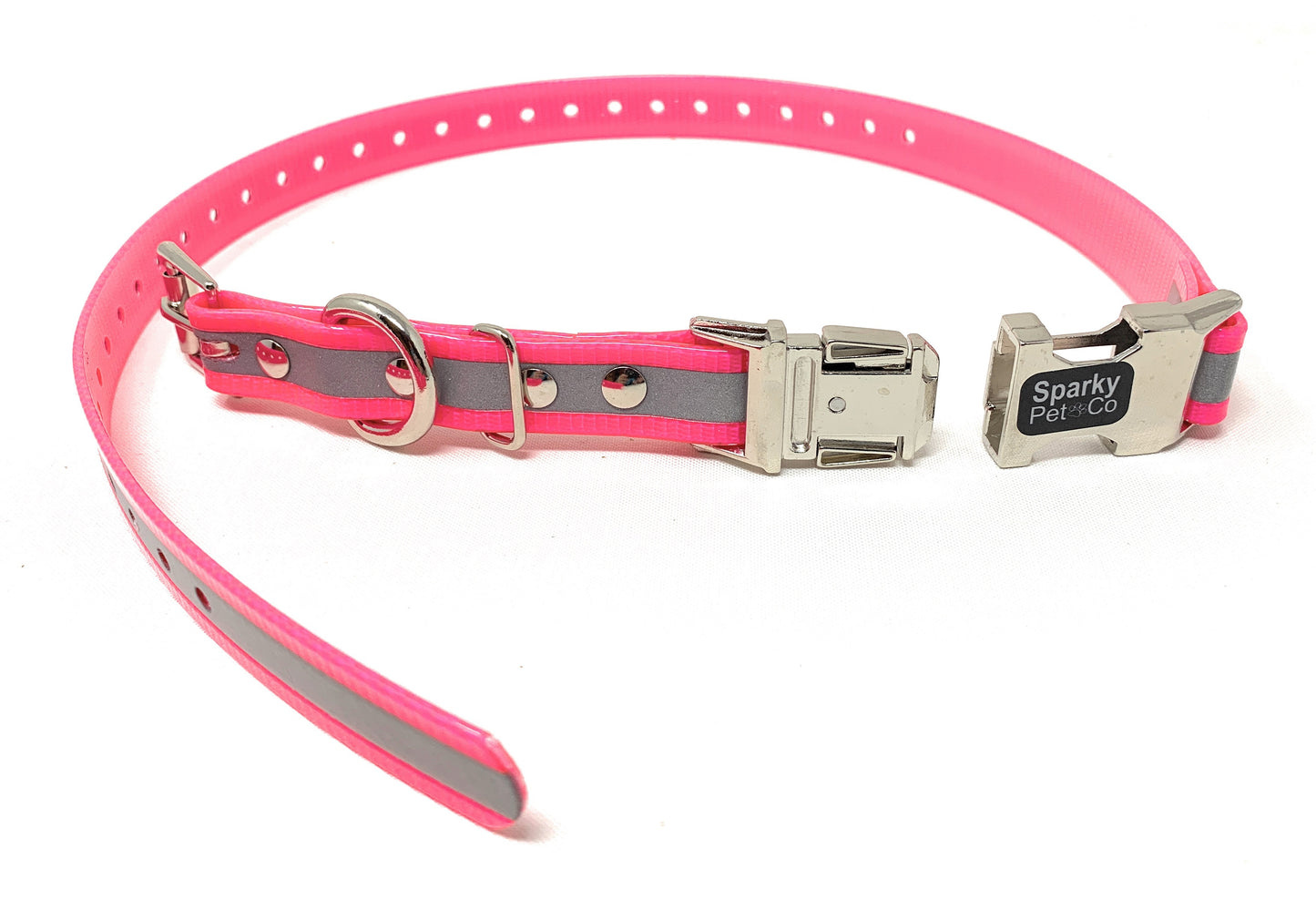 Sparky Pet Co 3/4" Biothane Apollo Double Buckle E Collar Receiver Replacement Strap