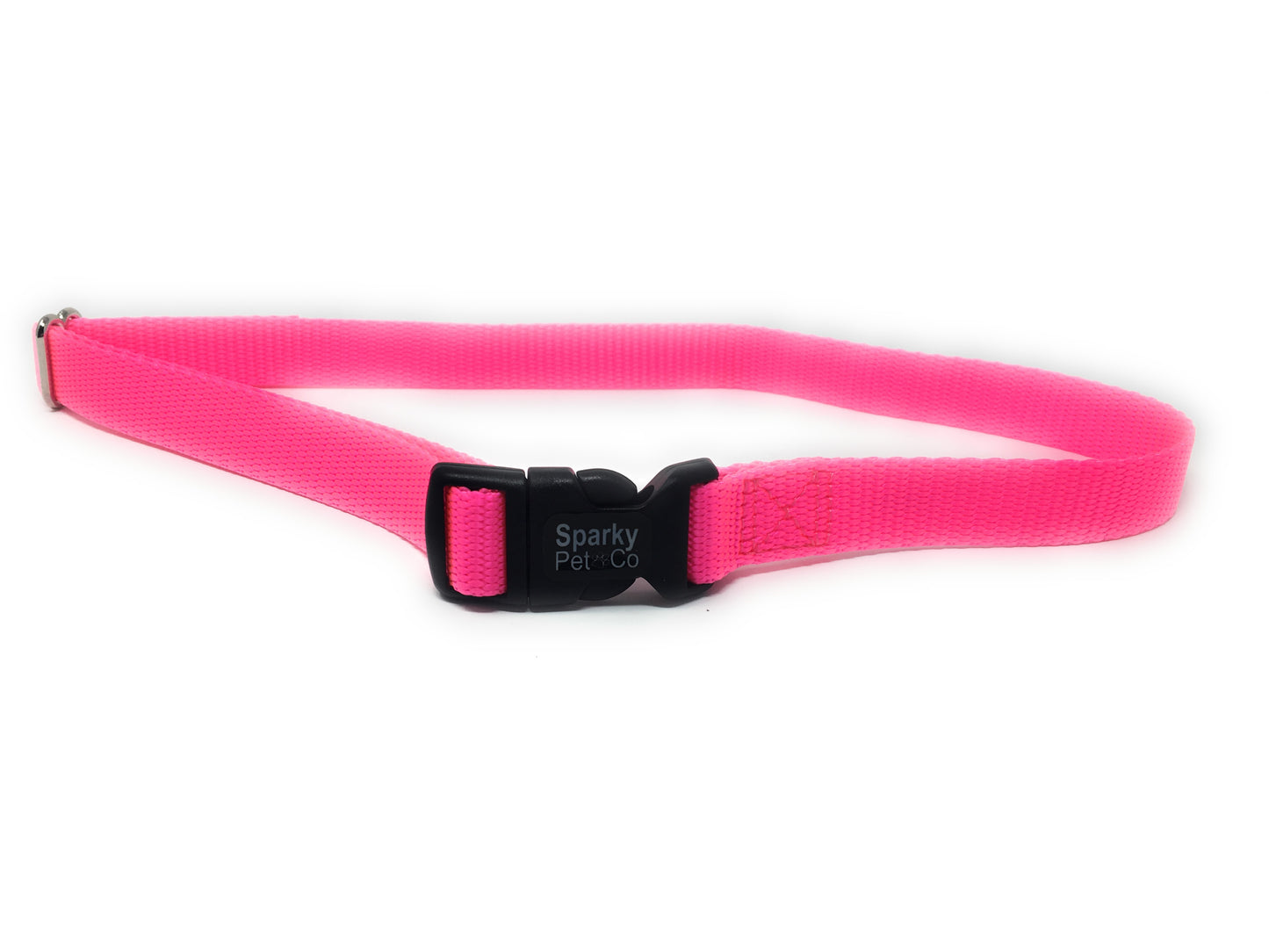 3/4" SOLID Nylon Replacement Universal No Hole Dog Strap Collars
