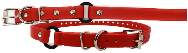Sparky Pet Co - ECollar Replacement Strap - Bungee Loop Dog Collar - Waterproof Biothane - Adjustable - Metal Clasp - for Invisible Fence Systems (Variants)