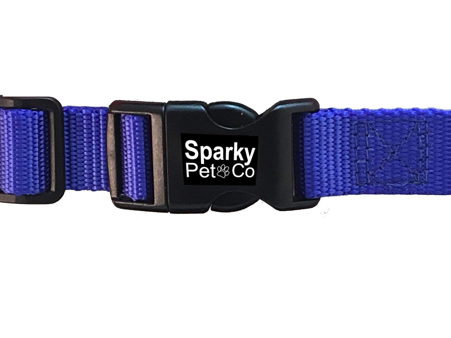 Sparky Pet Co 3/4" Nylon E-Collar Replacement Strap – 2-Hole 1 5/8" Apart – Universal Fit for Dog Fence Systems - Blue