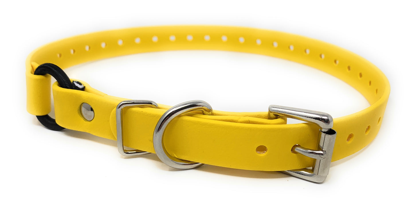 Sparky Pet Co - ECollar Replacement Strap - Bungee Loop Dog Collar - Waterproof Biothane - Adjustable - Metal Clasp - for Invisible Fence Systems (Variants)