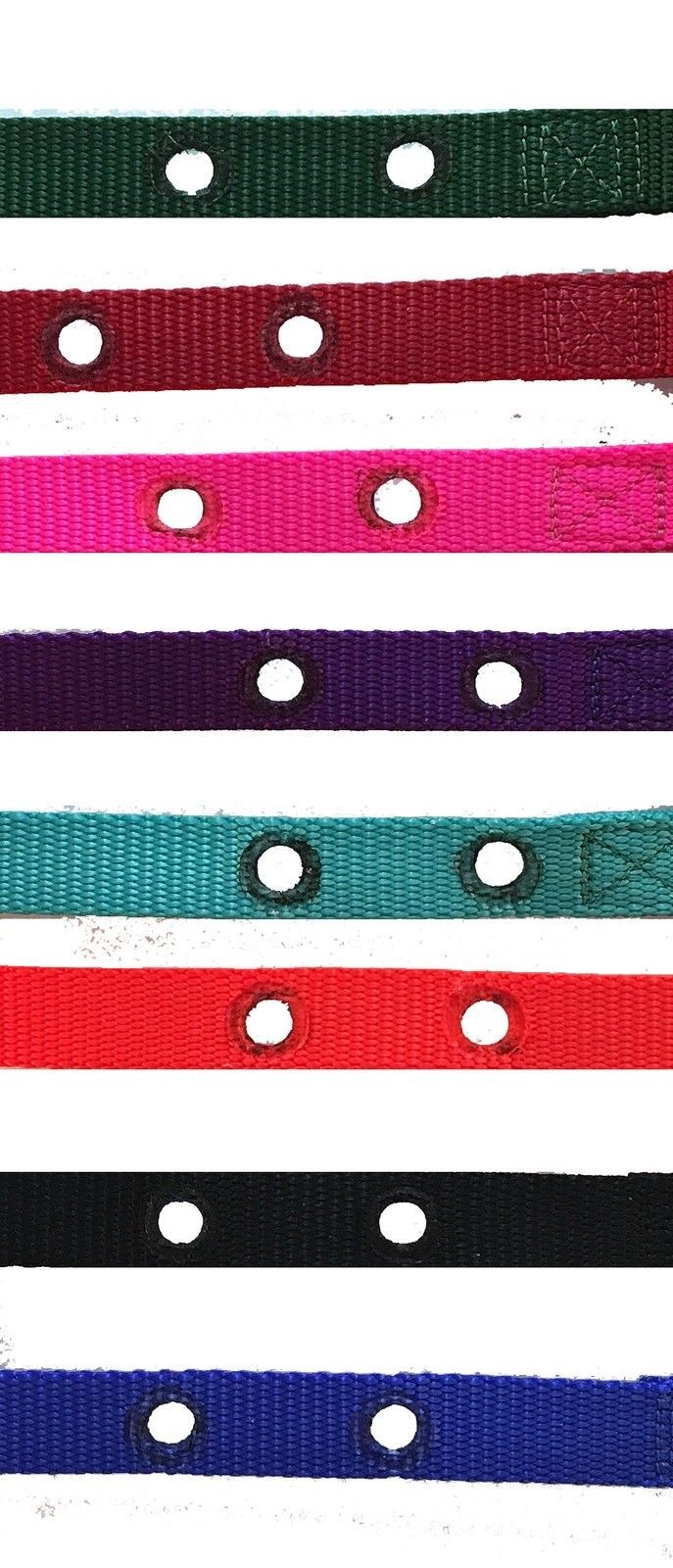 Replacement strap 3/4 inch for all electric dog system 2 Hole 1.25 - 11 Colors To Choose From