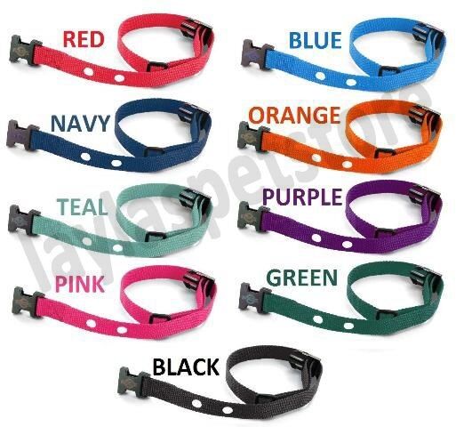 Replacement strap 3/4 inch for all electric dog system 2 Hole 1.25 - 11 Colors To Choose From