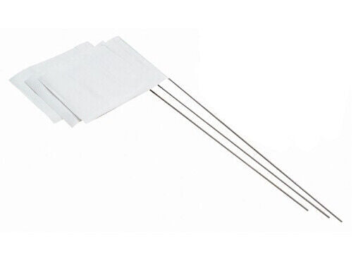 Heavy-Duty Boundary Flags (50) White- GVDS