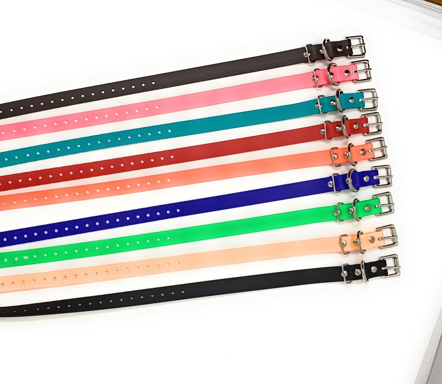 Educator E Collar COMPATIBLE Biothane 3/4" Replacement Straps - 6 Colors