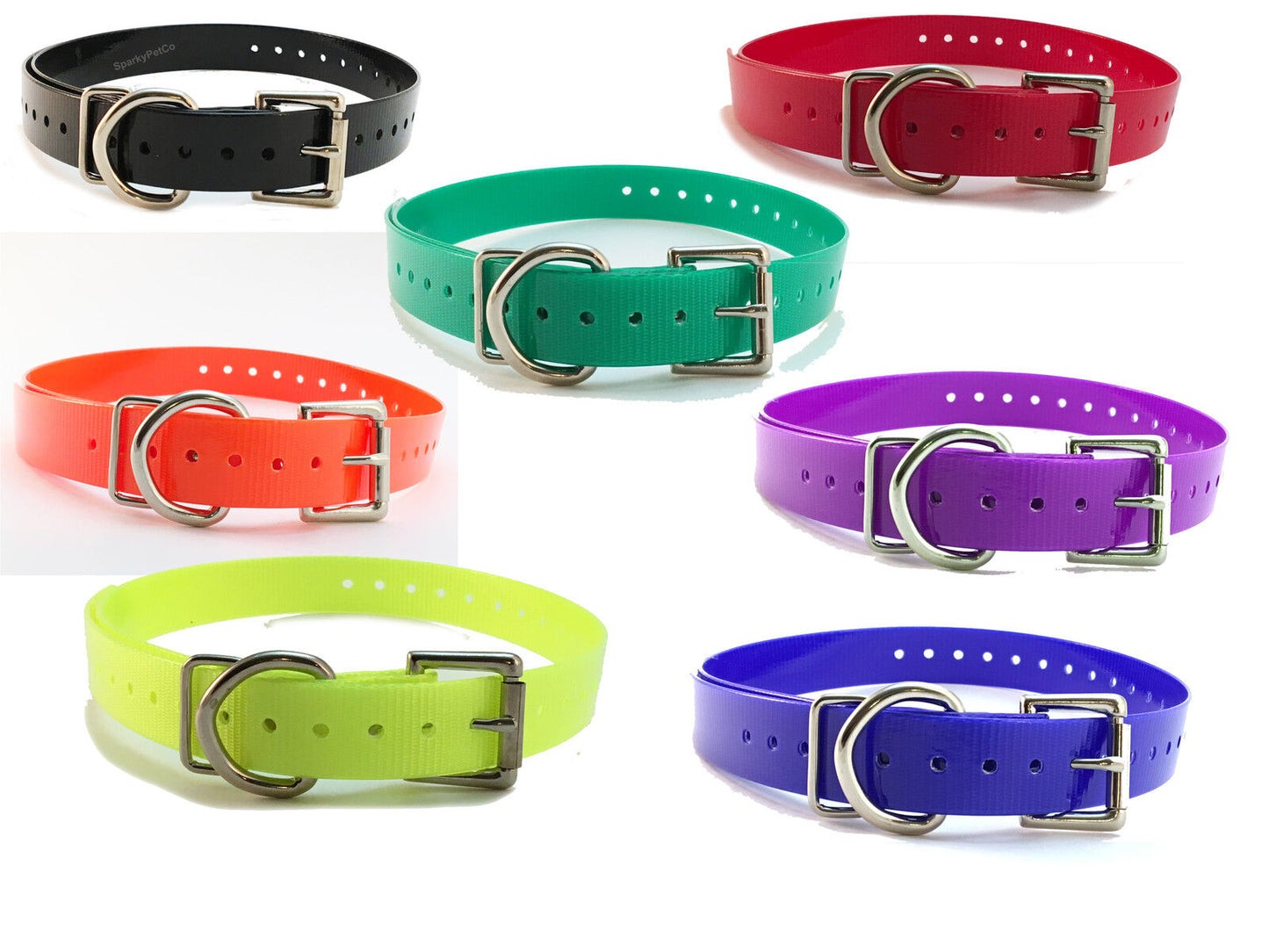 Sparky Pet Co Dogtra Compatible 1" Replacement High Flex Strap 6 Colors USA