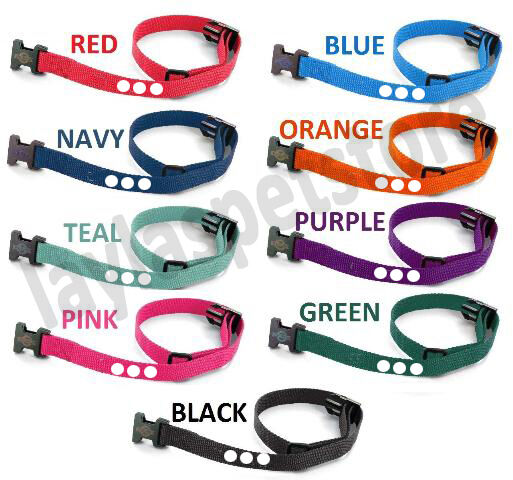 (4) - 1" Nylon Dog Fence Collar Receiver  Strap 3 Consecutive Hole PIF 275-19 RFA 48 (Bundle)