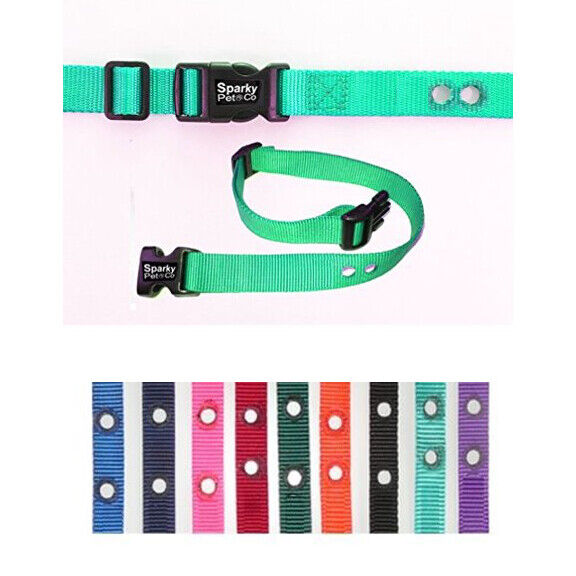 Pet Stop 1" Replacement Universal Nylon 2 Hole 1.25"  Strap  NEW All Colors