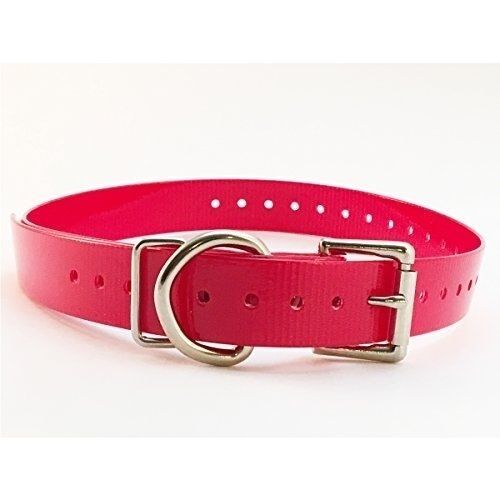 Sparky Pet Co High Flex Collar with Roller Buckle and Nickel Hardware Color: Red