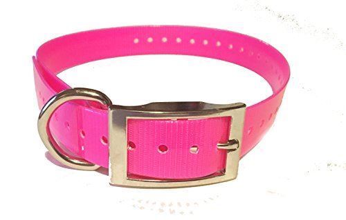 Sparky Pet Co Pink Compatible 1-inch square buckle waterproof wireless fence strap rep