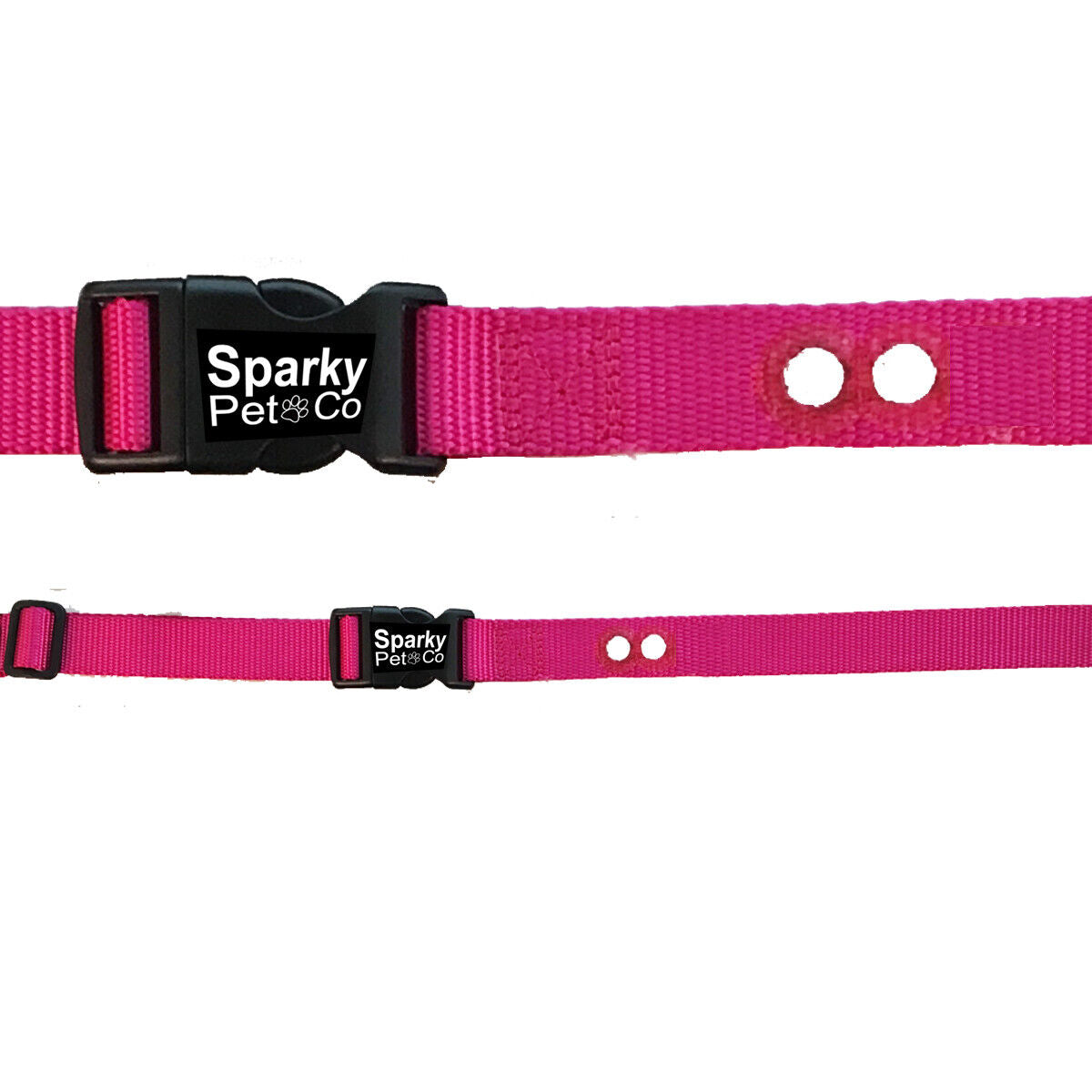 1 Nylon 2 Hole 1.25 Replacement Strap In Ground Systems (Neon Pink)