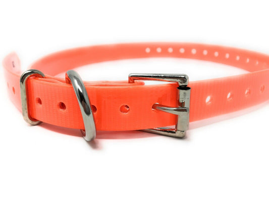 Sparky Pet Co Universal 3/4" Roller Buckle High Flex Strap Tri Tronics Compatible Orange