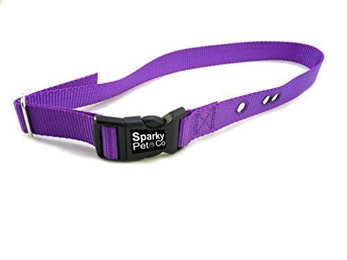 Heavy Duty Dog Fence Receiver 1" Nylon 3 Hole Replacement Strap, Purple