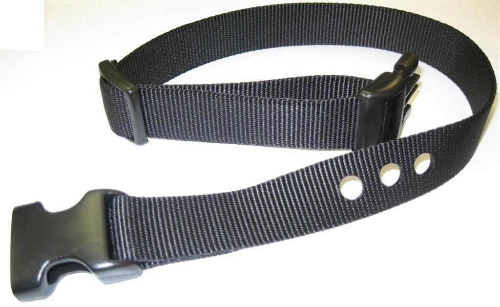 Deluxe Bark Collar Compatible Strap PBC-302 PDBC300 3 Hole 3/4" Black