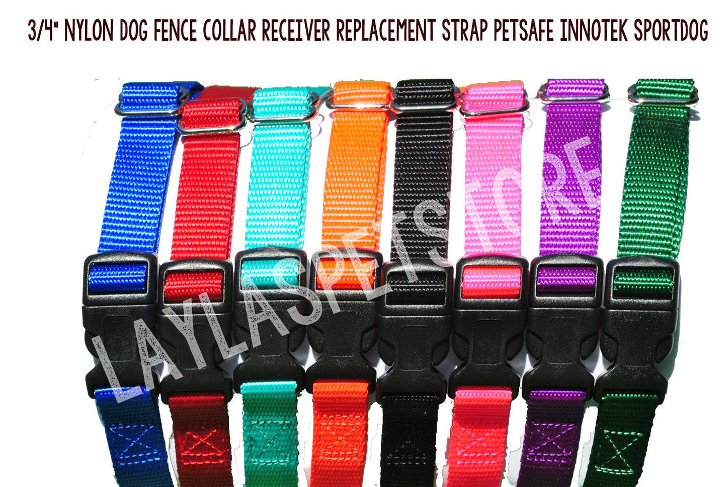 3/4" Nylon Solid Replacement Collar Strap-RFA-308