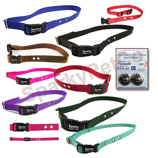 Universal Nylon 3/4" Replacement Dog Straps & High Tech RFA 529 Refresh Kit