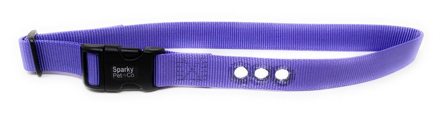 E collar  1" Replacement Strap Fits all Bark Collars-RFA 48 7 COLORS