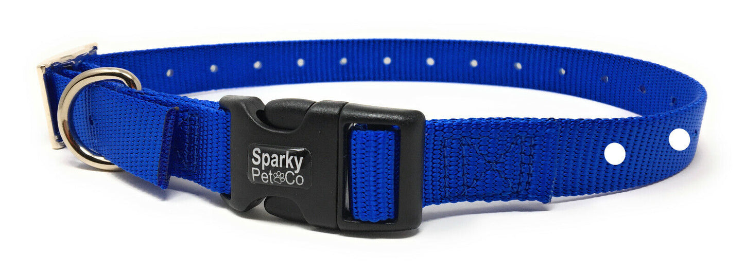 Sparky Pet Co  - 3/4" Double Buckle Nylon Collars 2 Hole (1.25") Receiver Collar