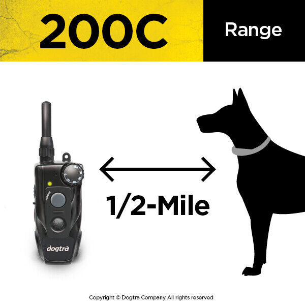 Dogtra 200C One Dog Training System With Free Strap & Clicker