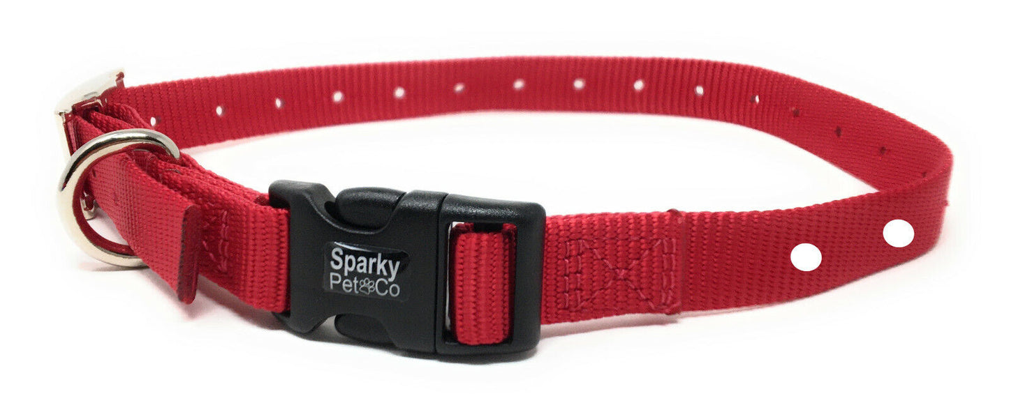 Sparky Pet Co  - 3/4" Double Buckle Nylon Collars 2 Hole (1.25") Receiver Collar