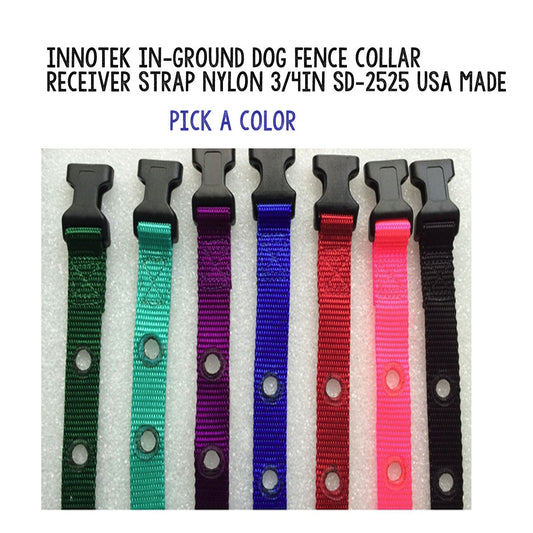 Innotek In-Ground Dog Fence Collar Receiver Strap Nylon 3/4in SD-2525 USA Made