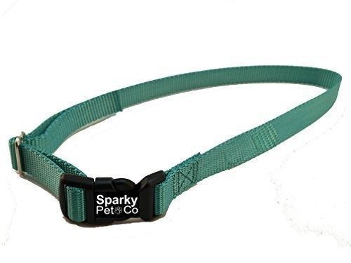 Sparky Pet Co  3/4" Solid Nylon Strap 2 Batteries YardMax,Stay+Play, Green