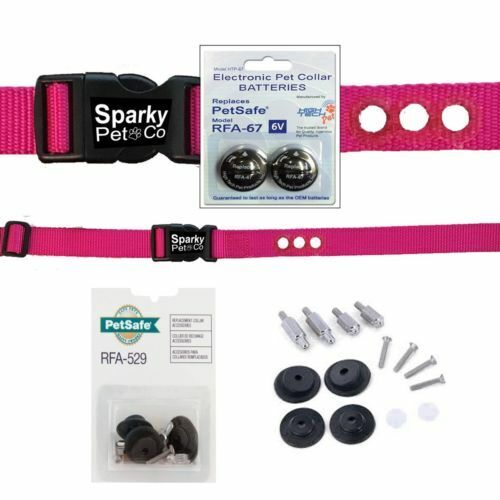 3/4 " 3 Hole Dog Replacement Strap RFA 529 Kit 2 High Tech RFA 67 D Batteries