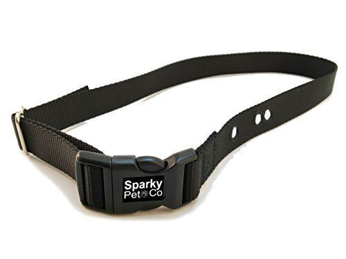 Heavy Duty Dog Fence Receiver 1" Nylon 3 Hole Replacement Strap, Black