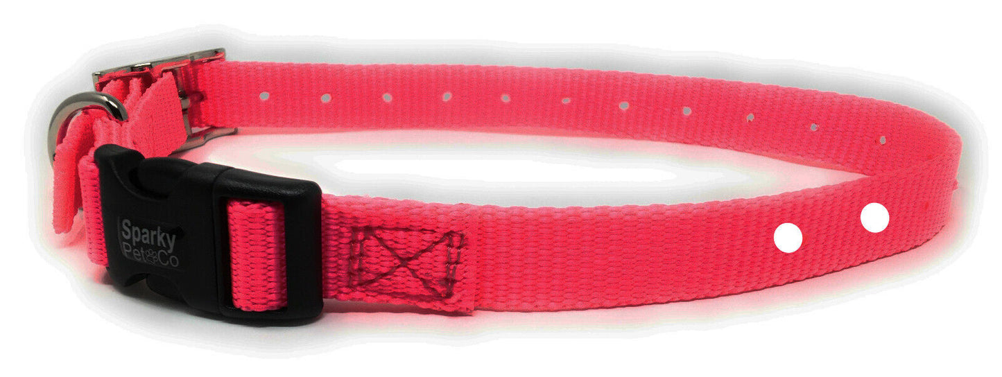 Sparky Pet Co  - 3/4" Double Buckle Nylon Collars 2 Hole (1.25") Receiver Collar