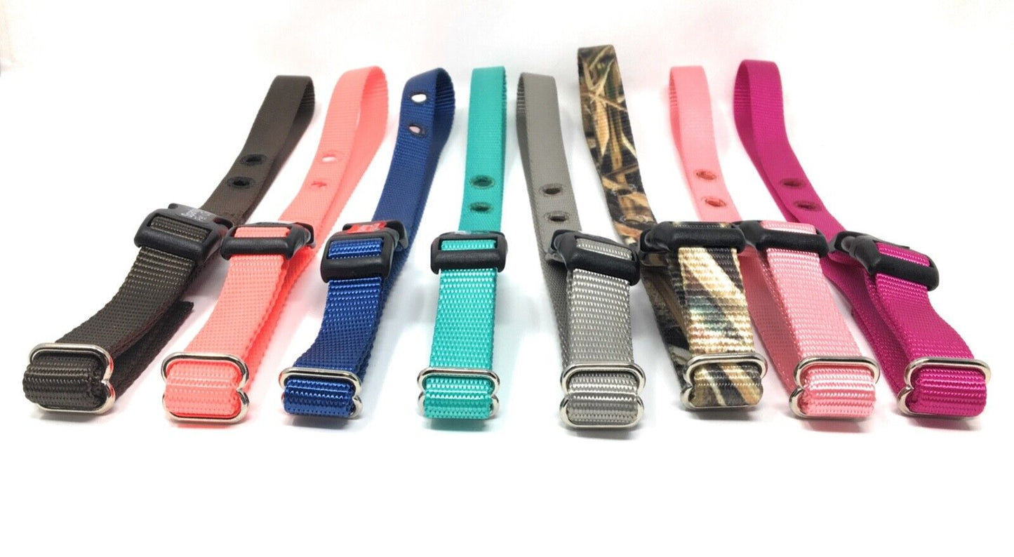 In-Ground Dog Fence Collar Receiver Strap Nylon 3/4in SD-2525 16 Colors