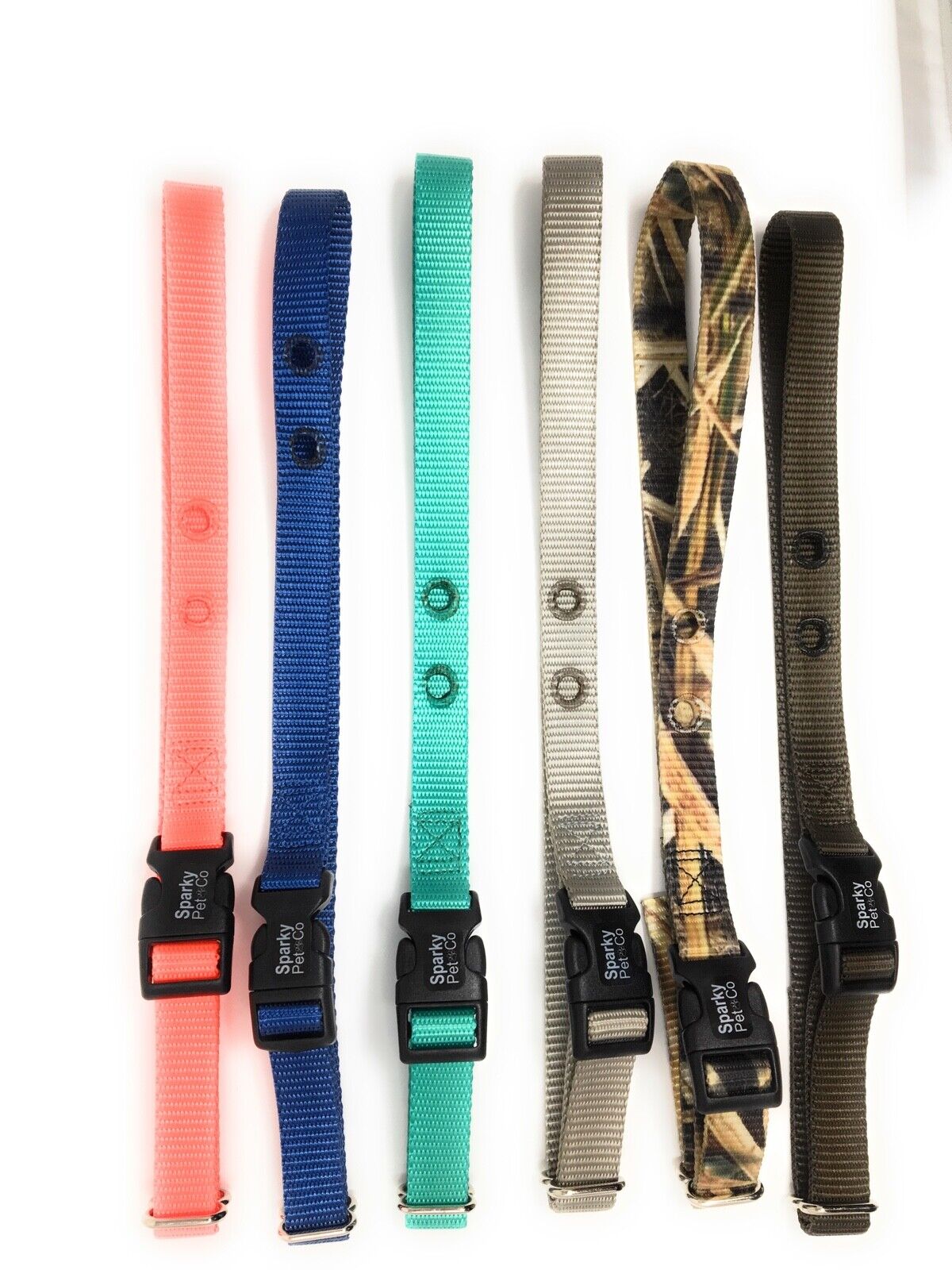 Pet Stop 1" Replacement Universal Nylon 2 Hole 1.25"  Strap  NEW All Colors