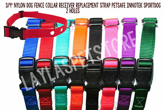 3/4" Nylon Dog Fence Collar Receiver 2 Hole 1.25 Replacement Strap PUL-250, PUL-275 PRF-275